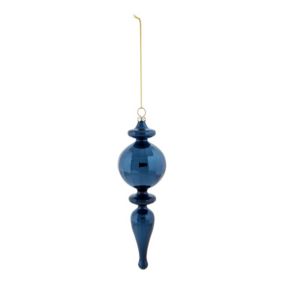 Shadow play Navy Blue Plastic Cone Hanging decoration