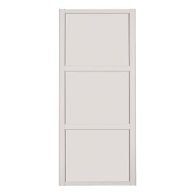 Shaker Cashmere 3 panel Sliding Wardrobe Door (W)762mm