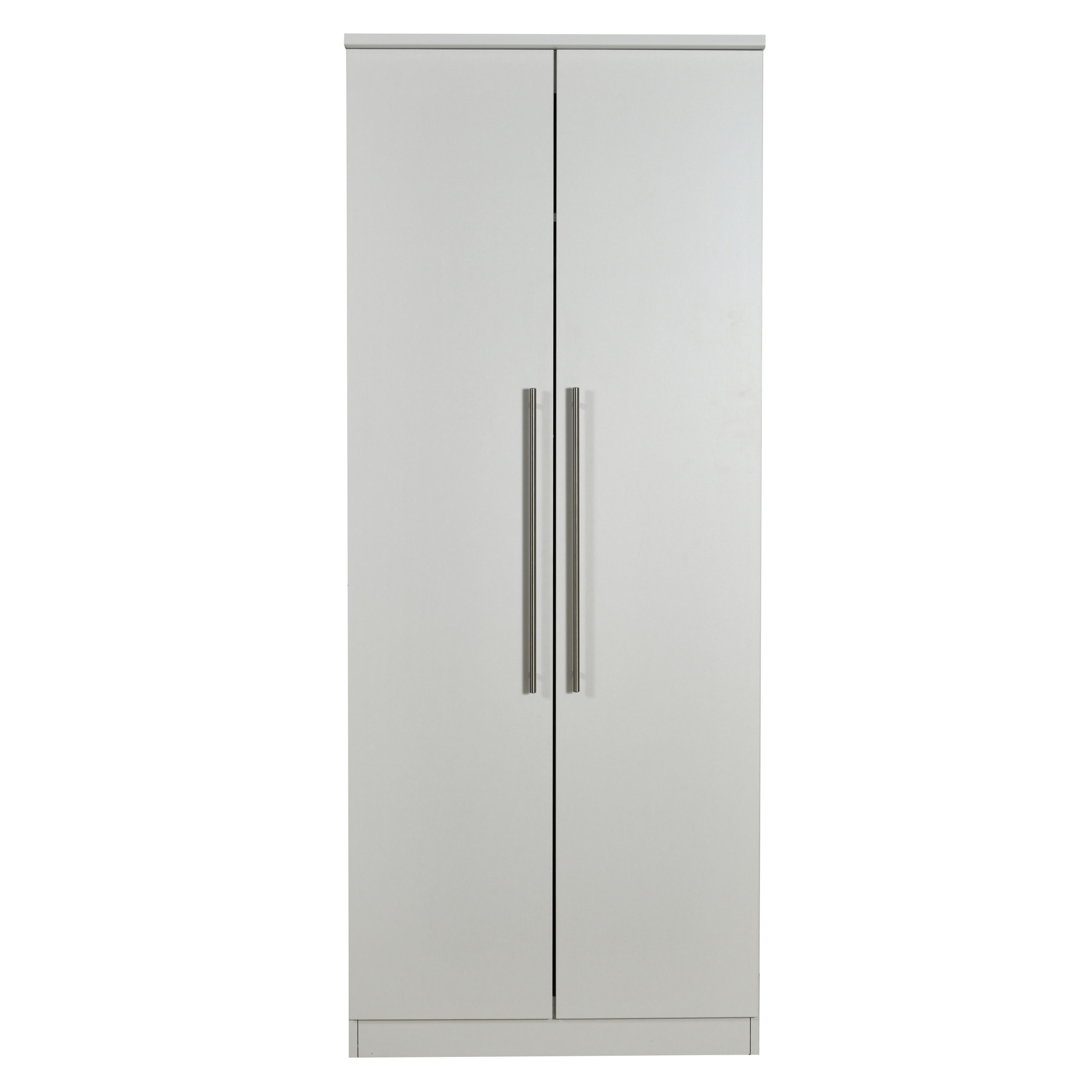 Sherwood Contemporary Grey matt Double Wardrobe (H)1825mm (W)740mm (D)535mm