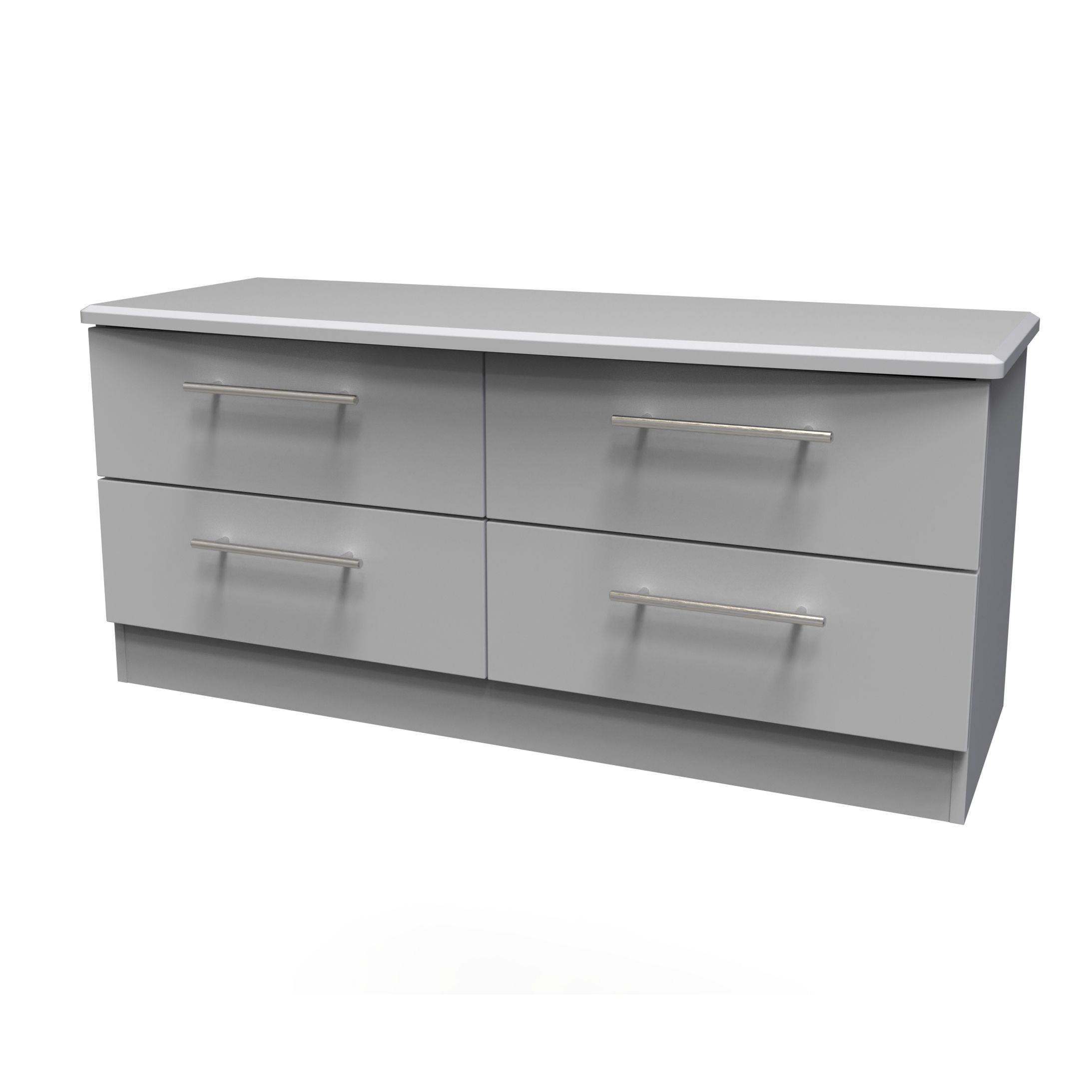 Sherwood Matt grey matt Bedside chest (H)505mm (W)1120mm (D)415mm