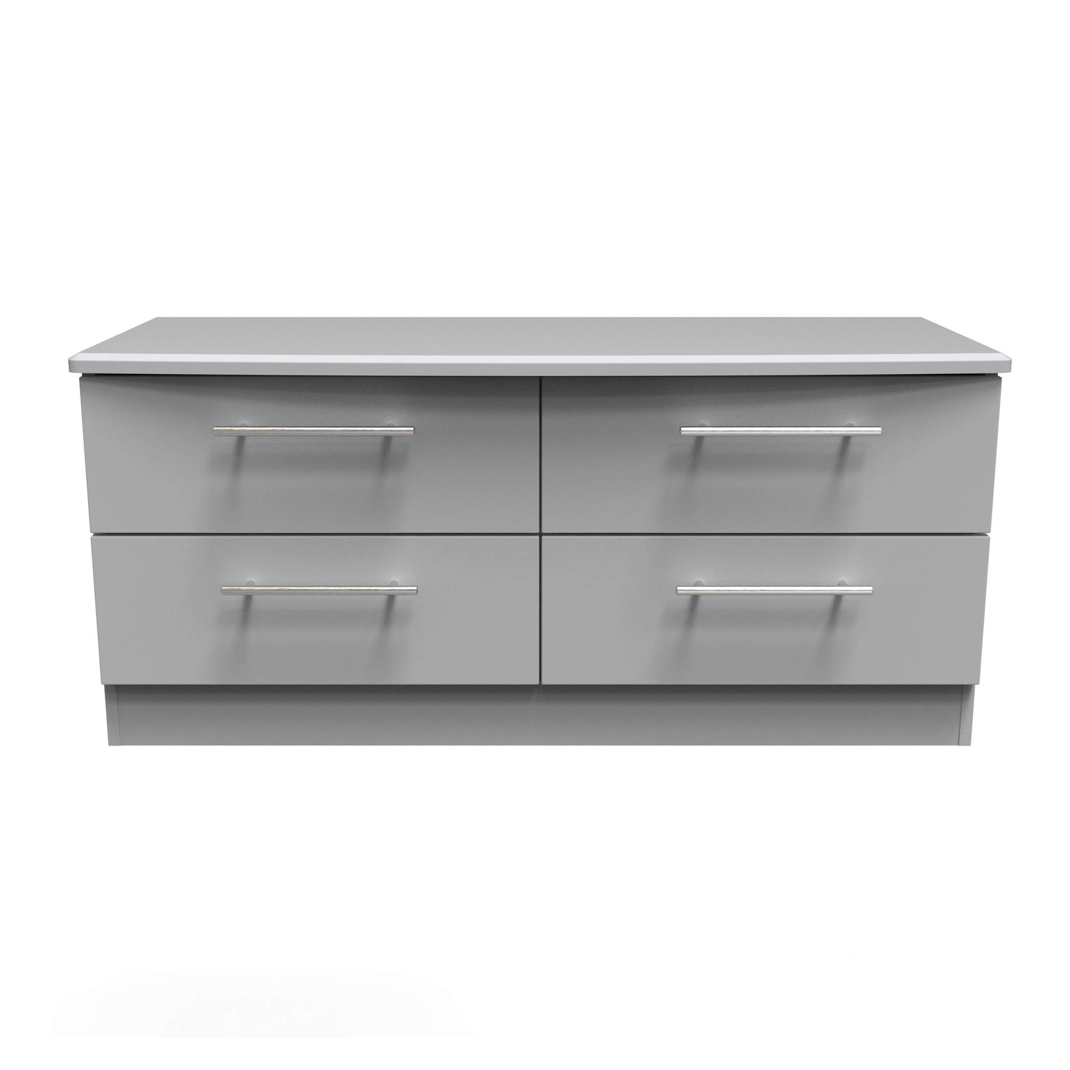 Sherwood Matt grey matt Bedside chest (H)505mm (W)1120mm (D)415mm