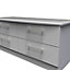 Sherwood Matt grey matt Bedside chest (H)505mm (W)1120mm (D)415mm