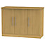 Sherwood Oak effect 3 door Sideboard (H)790mm (W)1120mm