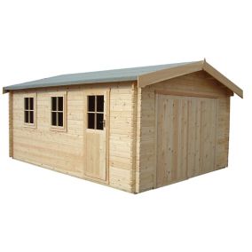 Shire 13x15 Bradenham Wooden Garage (Base included) - Assembly service included