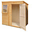 Shire 6x4 ft Pent Wooden Shed with floor & 1 window