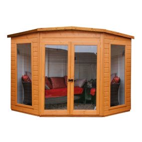 Shire Barclay 7x7 Safety acrylic Pent Shiplap Wooden Summer house - Base not included