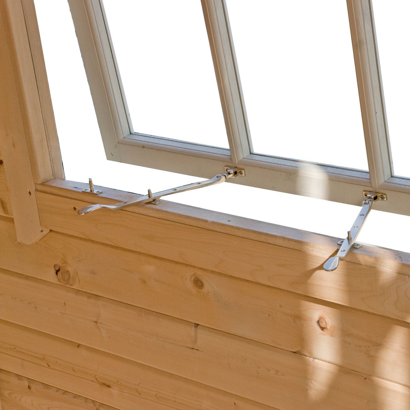 Shire Belvoir 10x10 ft Toughened glass & 2 windows Apex Wooden Cabin