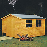 Shire Bison 10x12 ft Apex Shiplap Wooden Workshop - Assembly service included