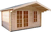 Shire Cannock 10x8 ft & 1 window Apex Wooden Cabin - Assembly service included