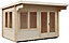 Shire Danbury 12x8 Toughened glass Pent Tongue & groove Wooden Cabin - Base not included