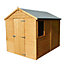 Shire Durham 8x6 ft Apex Wooden Shed with floor & 1 window - Assembly service included