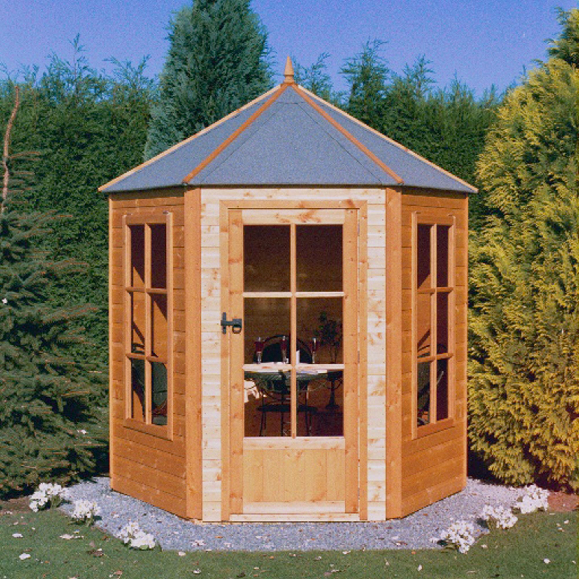 Shire Gazebo 7x7 Shiplap Wooden Summer house - Assembly service included