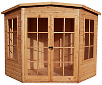 Shire Hampton 8x8 ft Pent Shiplap Wooden Summer house - Assembly service included