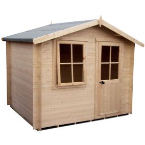 Shire Hartley 10x10 Apex Tongue & groove Wooden Cabin (Base included) - Assembly service included
