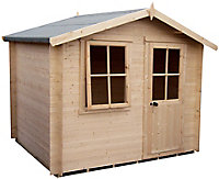 Shire Hartley 10x10 Apex Tongue & groove Wooden Cabin (Base included)