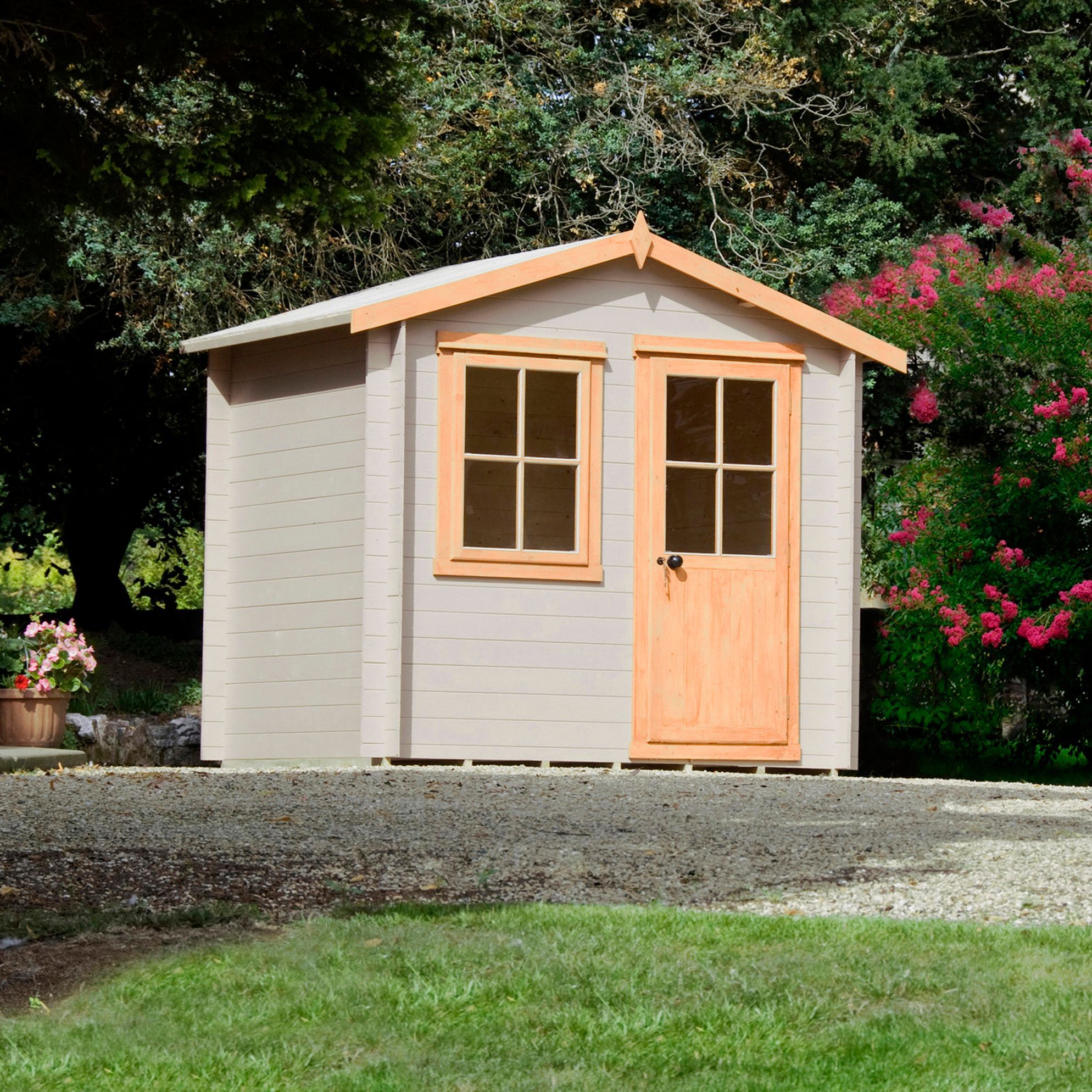 Shire Hartley 10x10 ft & 1 window Apex Wooden Cabin