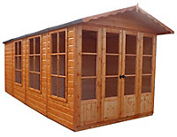 Shire Kensington 13x7 ft Apex Wooden 2 door Shed - Assembly service included