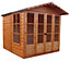 Shire Kensington 7x7 ft Apex Shiplap Wooden Summer house (Base included)