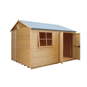 Shire Mammoth 7x10 ft Apex Wooden Workshop - Assembly service included