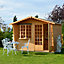 Shire Sandringham 10x10 ft & 1 window Apex Wooden Summer house with Felt tile roof - Assembly service included