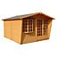 Shire Sandringham 10x8 ft & 1 window Apex Wooden Summer house with Felt tile roof - Assembly service included
