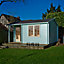 Shire Twyford 14x17 ft Toughened glass & 2 windows Apex Wooden Cabin with Felt tile roof