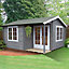 Shire Twyford 16x17 ft Toughened glass Apex Tongue & groove Wooden Cabin