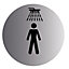Shower Stainless steel Advisory sign