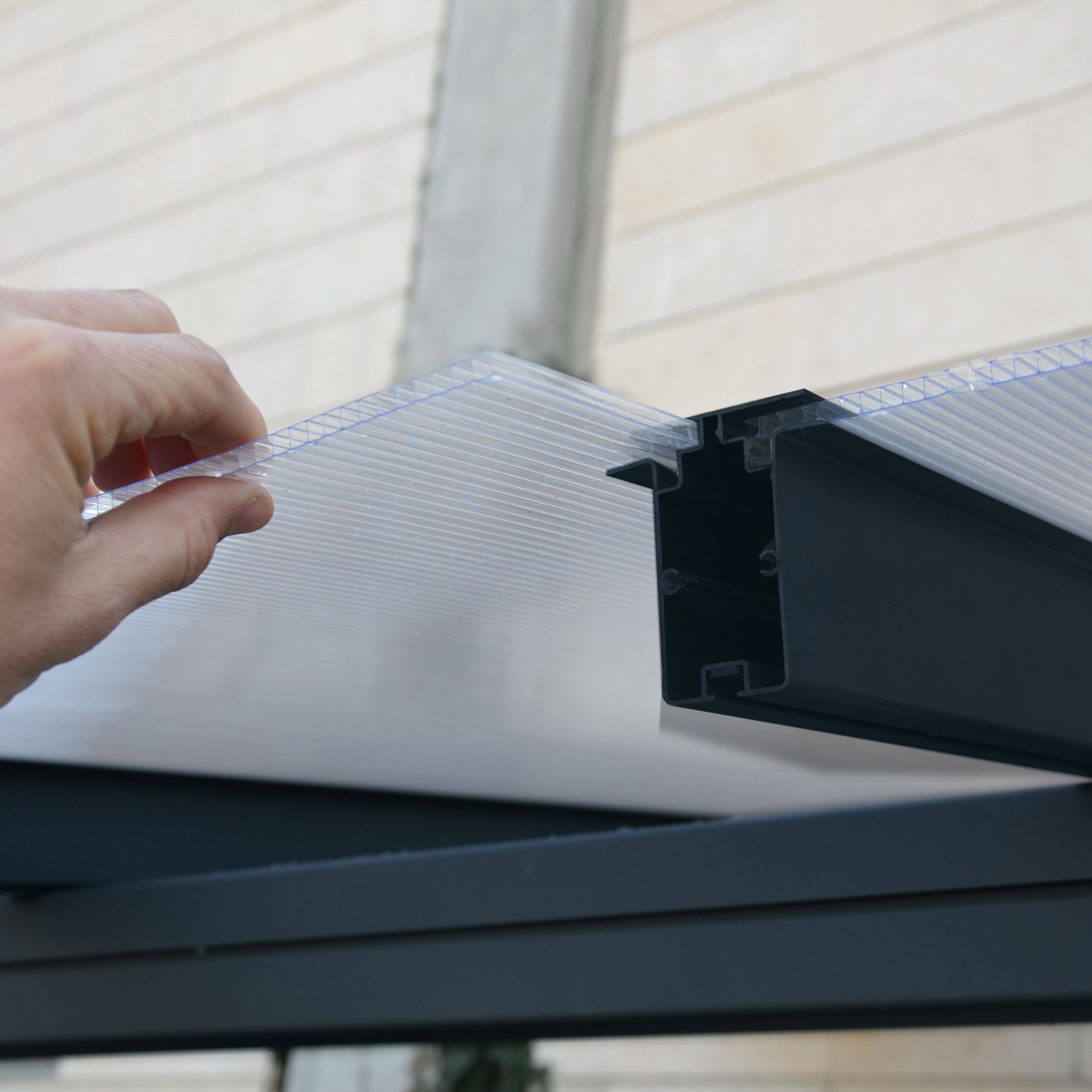 Sierra Grey Patio cover (H)3050mm (W)2990mm