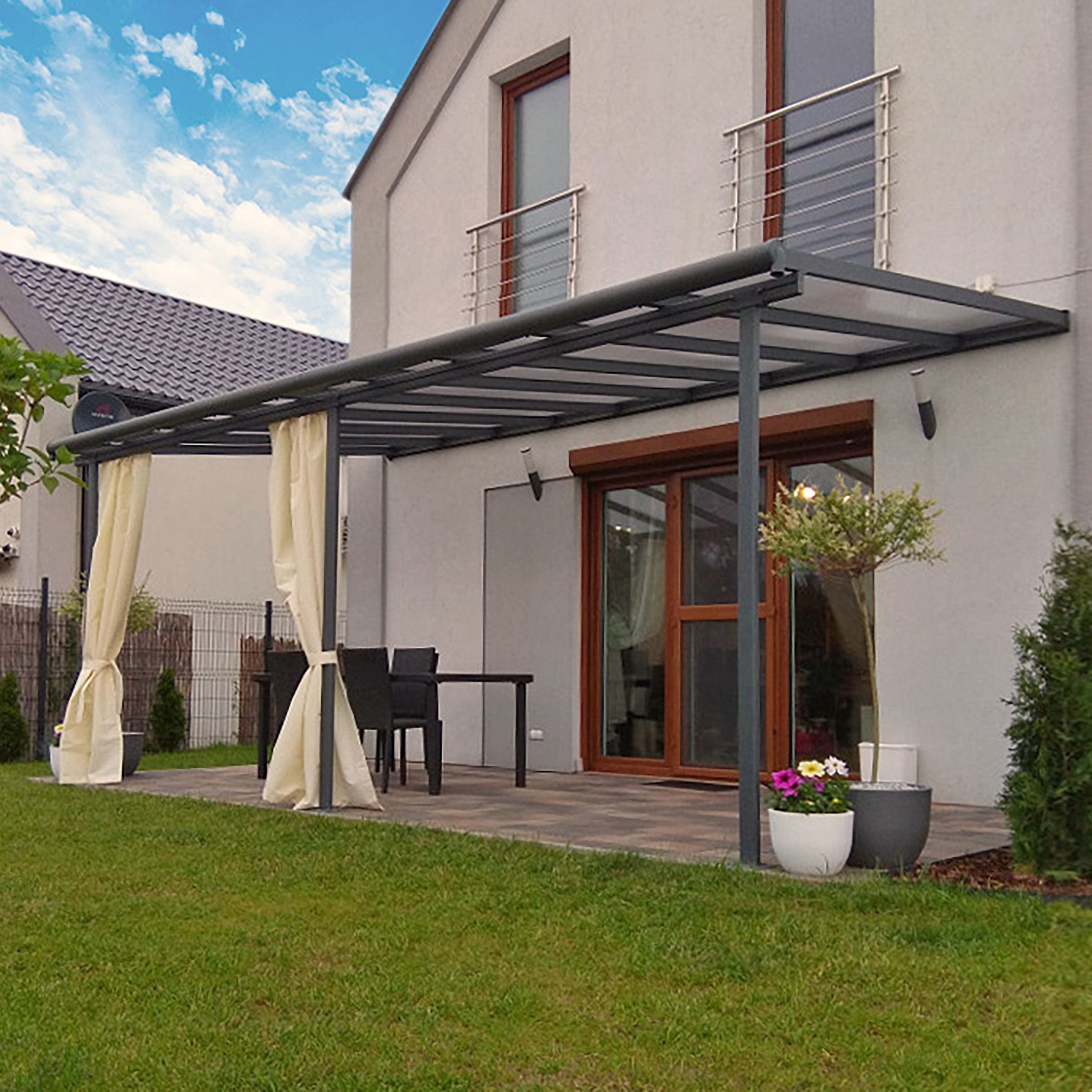 Sierra Grey Patio cover (H)3050mm (W)2990mm