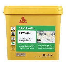 Sika FastFix Ready mixed Quick dry Dark Buff Jointing compound, 15kg Plastic tub