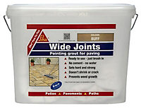 Sika Pave fix plus Ready for use Buff Paving joint repair grout, 10kg Tub