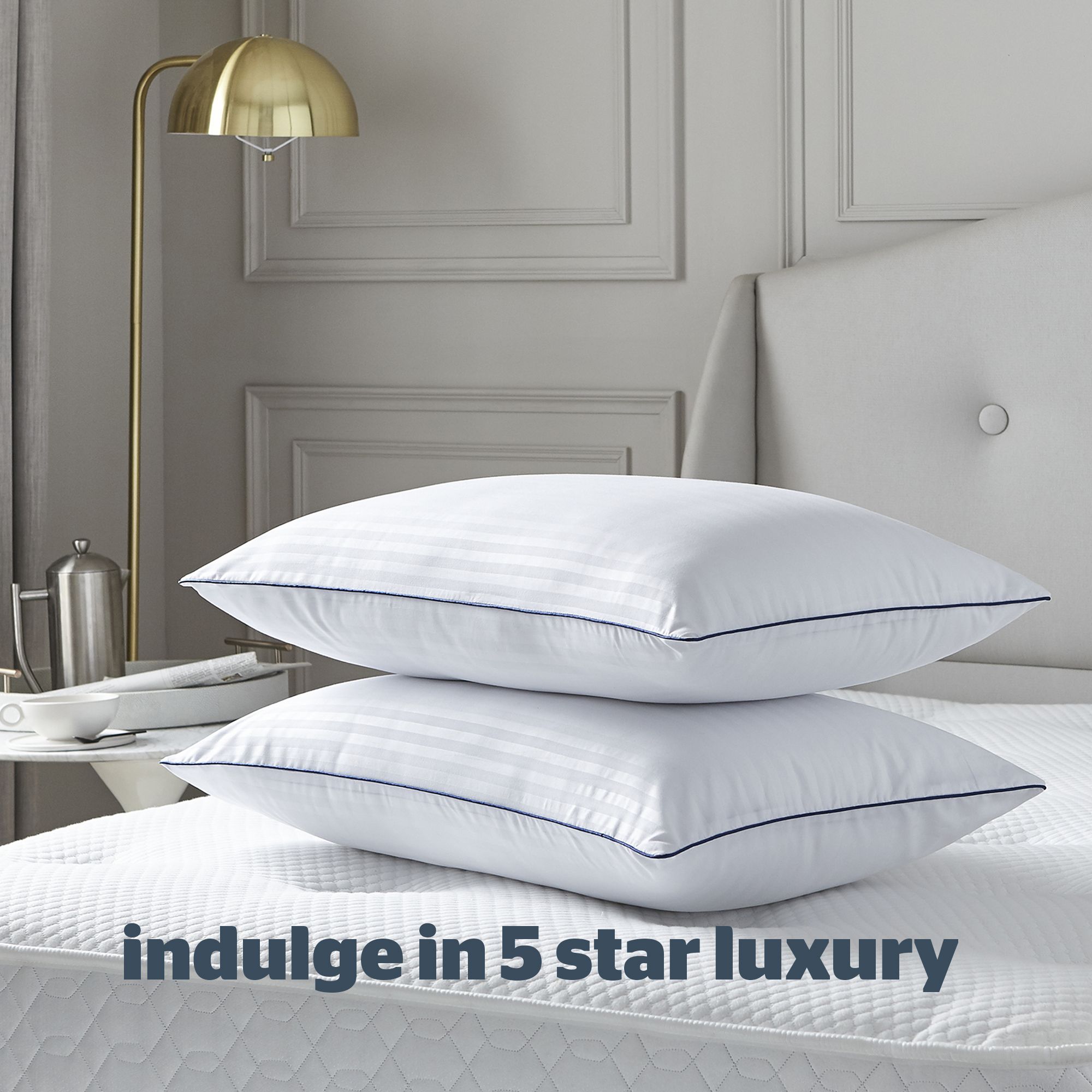 Silentnight Luxury hotel Medium Hypoallergenic Pillow, Pair of 2