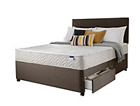 Silentnight Miracoil micro quilted 4 Drawer Super king Divan set