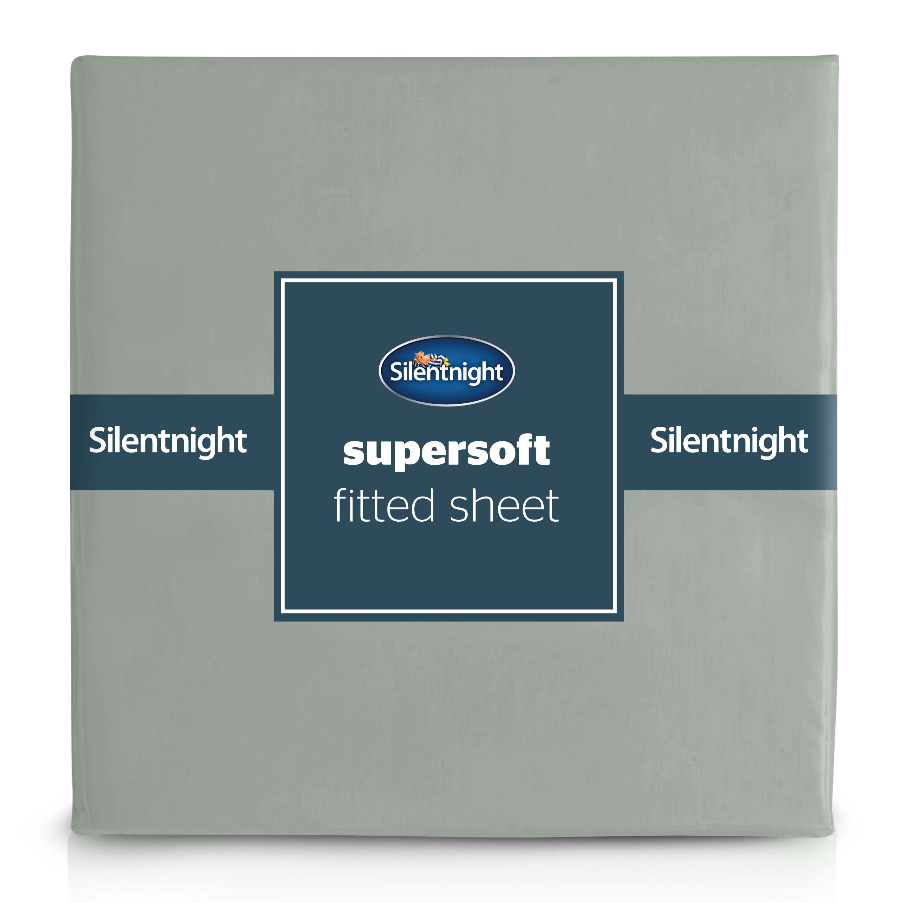 Silentnight Plain Sage Single Fitted sheet