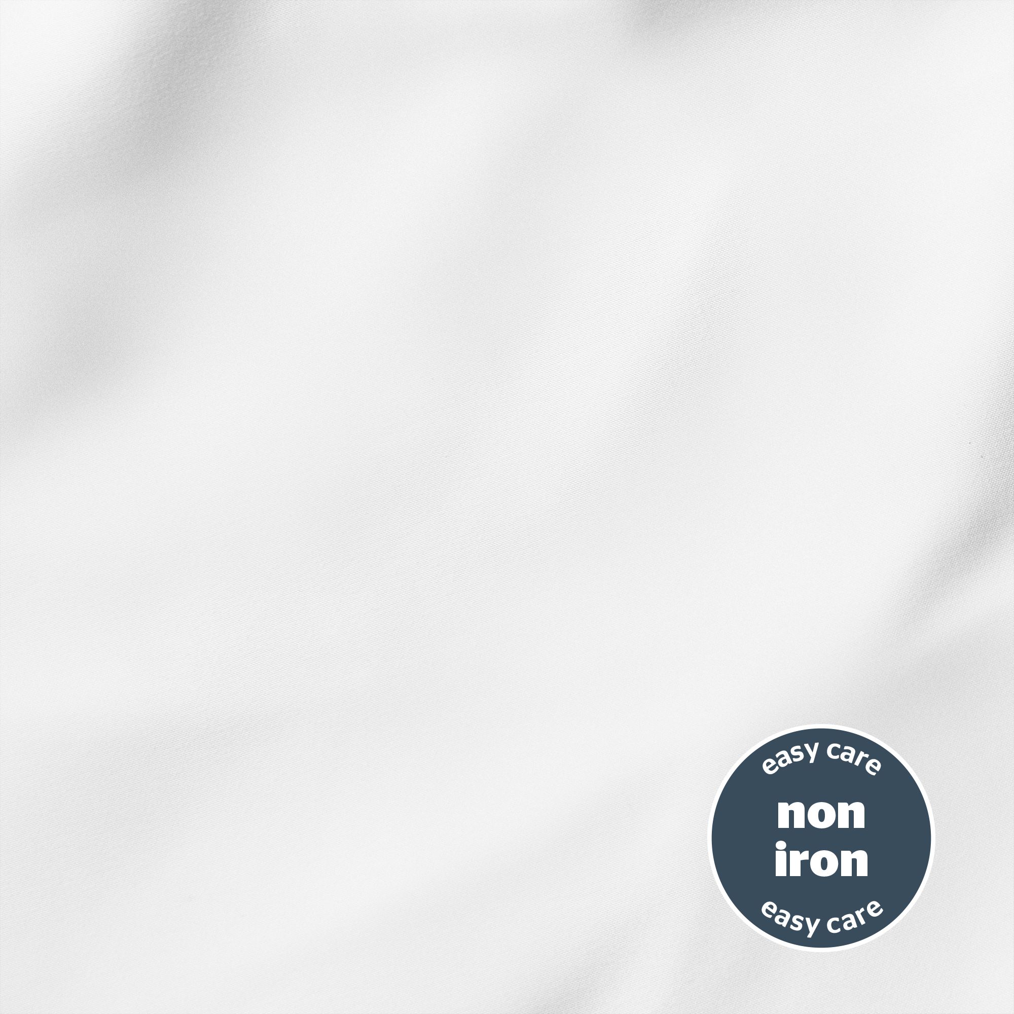 Silentnight Plain White Single Fitted sheet