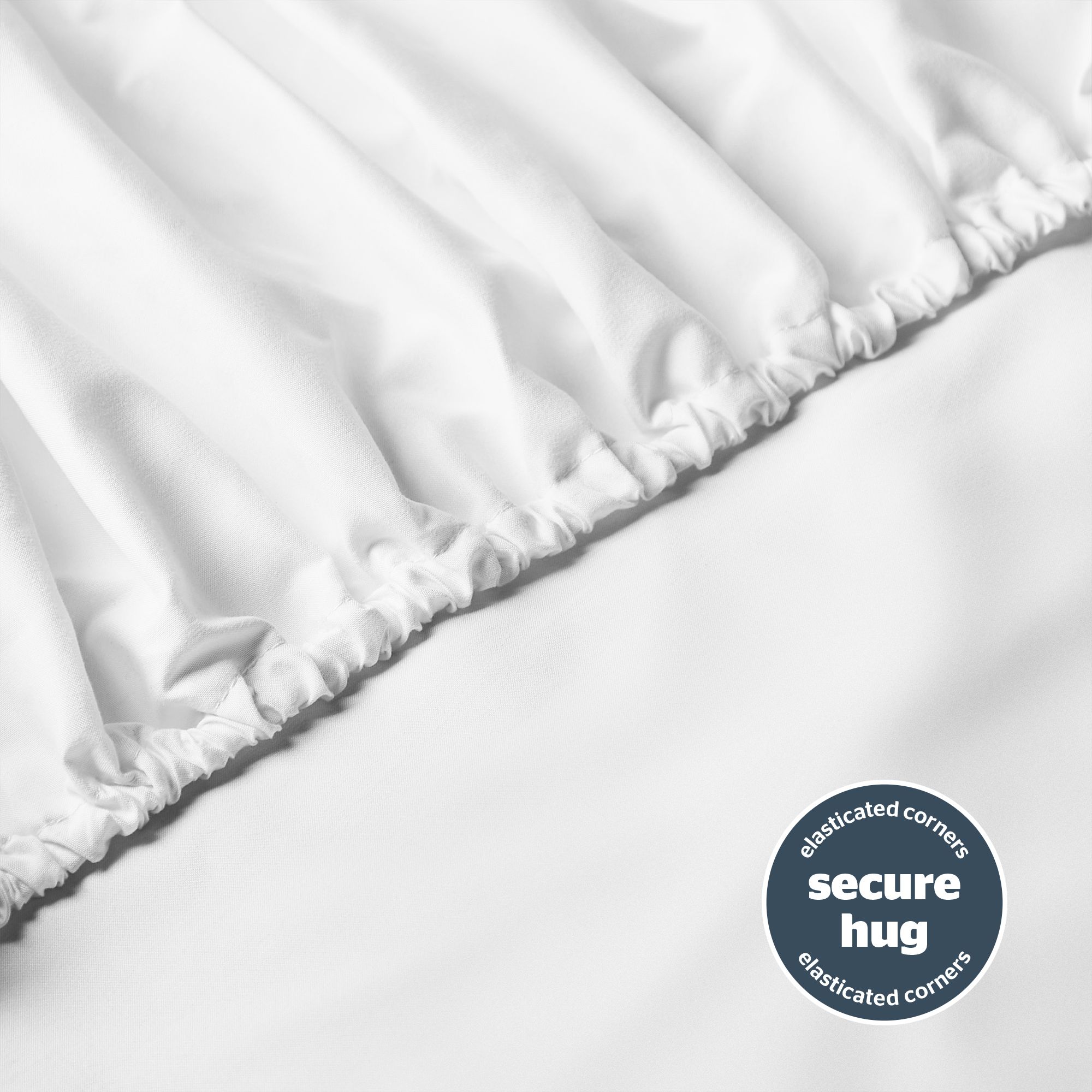 Silentnight Plain White Single Fitted sheet