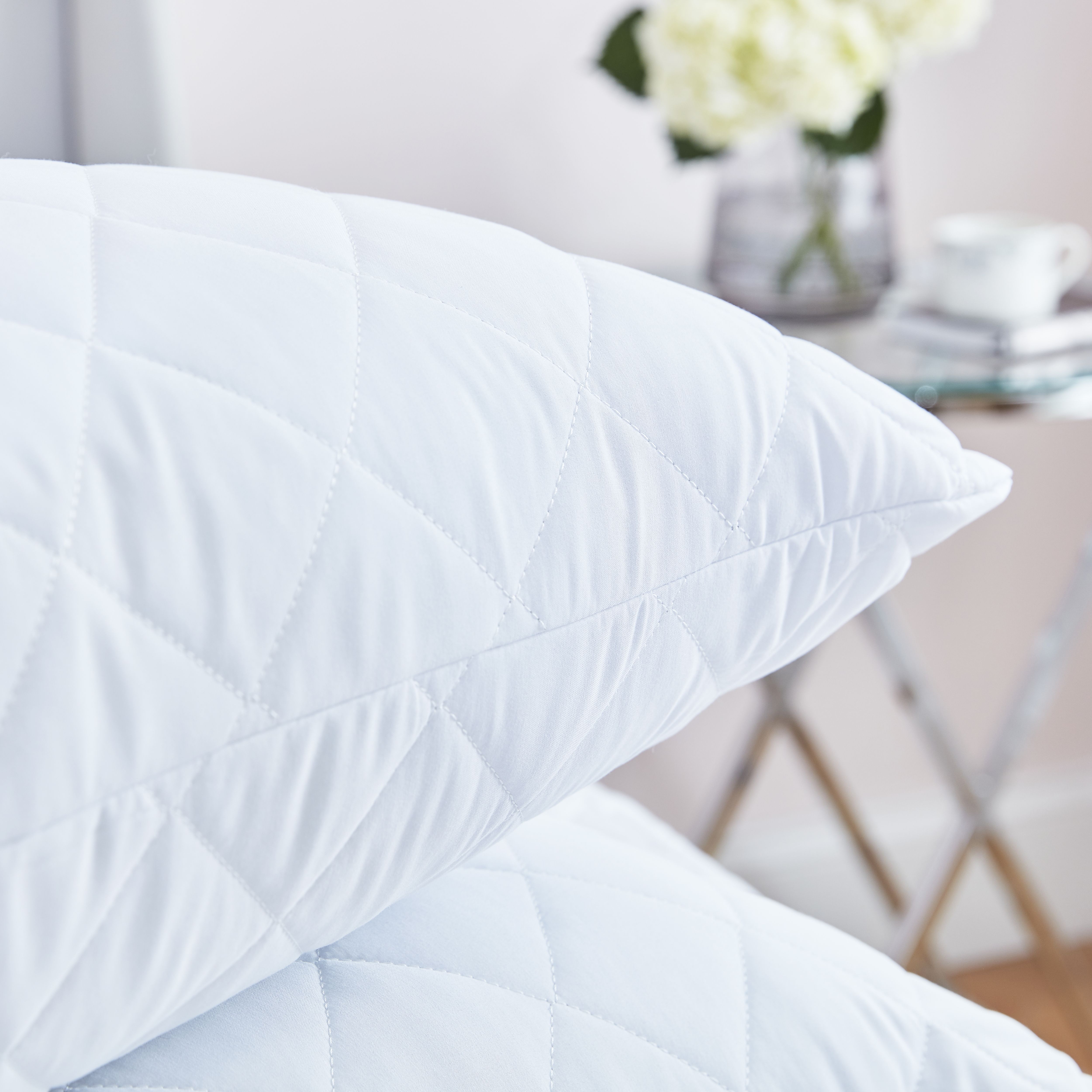 Silentnight Soft as silk White Polyester 75 x 46 Pillow protector Pair
