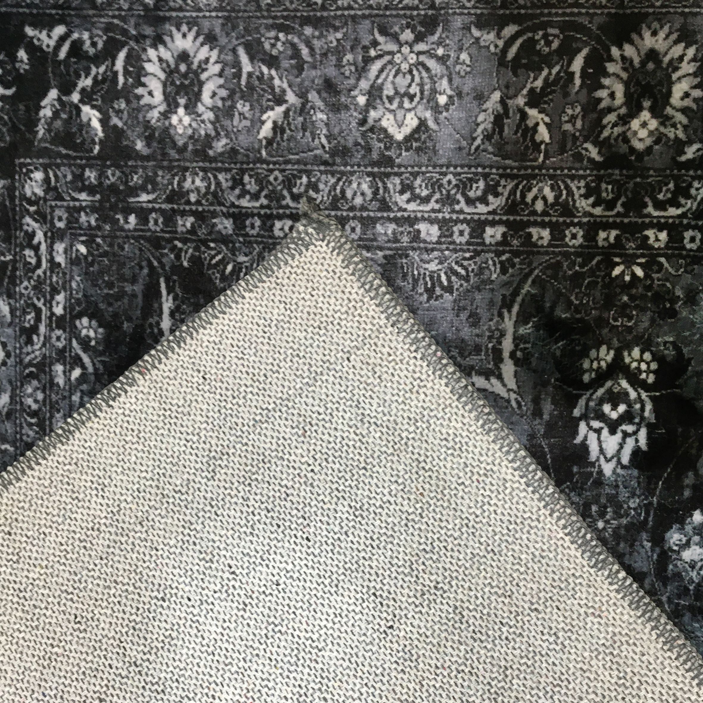 Silk Road Charcoal Nuza Medium Rug, (L)160cm x (W)120cm