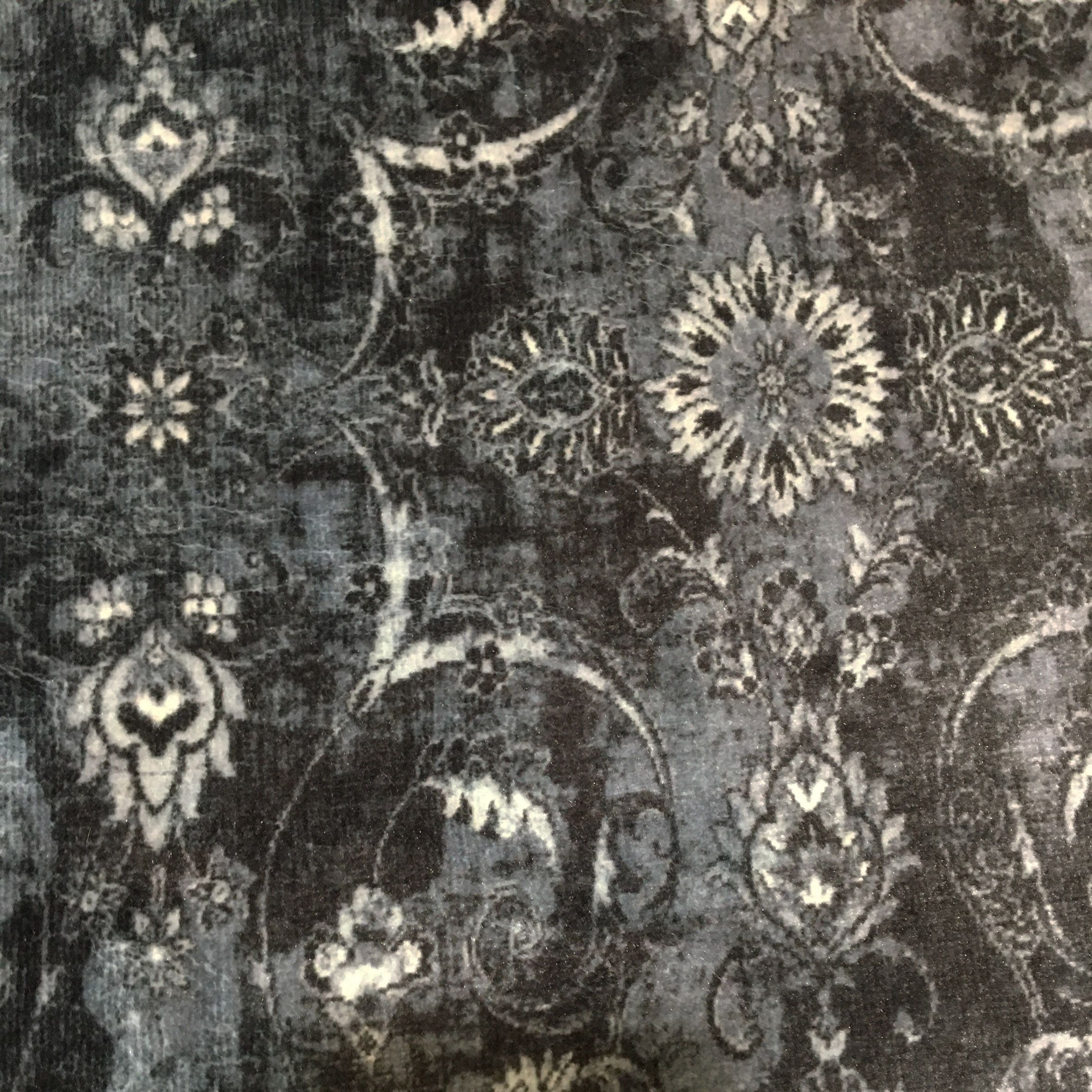 Silk Road Charcoal Nuza Medium Rug, (L)160cm x (W)120cm