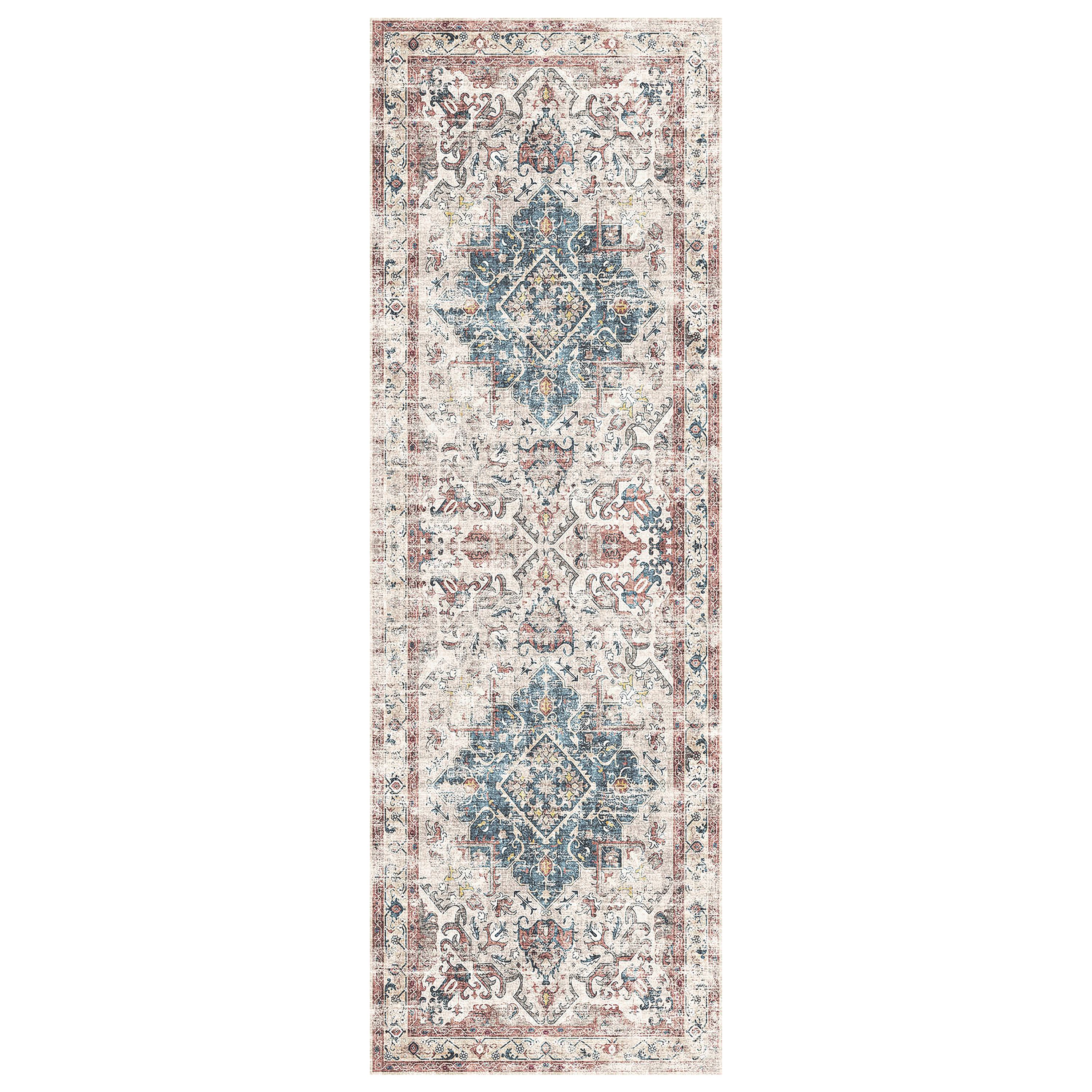 Silk Road Multi Buram Medium Runner, (L)180cm x (W)60cm