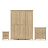 Silkeborg Matt riviera oak effect Bedroom furniture set