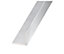 Silver effect Aluminium Unequal L-shaped Angle profile, (L)1m (W)40mm