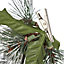 Silver effect Foliage Christmas tree clip