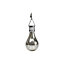 Silver effect Light bulb Solar-powered LED Outdoor Hanging light