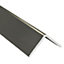 Silver effect PVC Equal L-shaped Angle profile, (L)2m (W)20mm