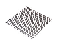 Silver effect Steel Perforated Sheet, (H)1000mm (W)500mm (T)1mm 2380g