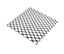 Silver effect Steel Perforated Sheet, (H)500mm (W)250mm (T)0.5mm 60g