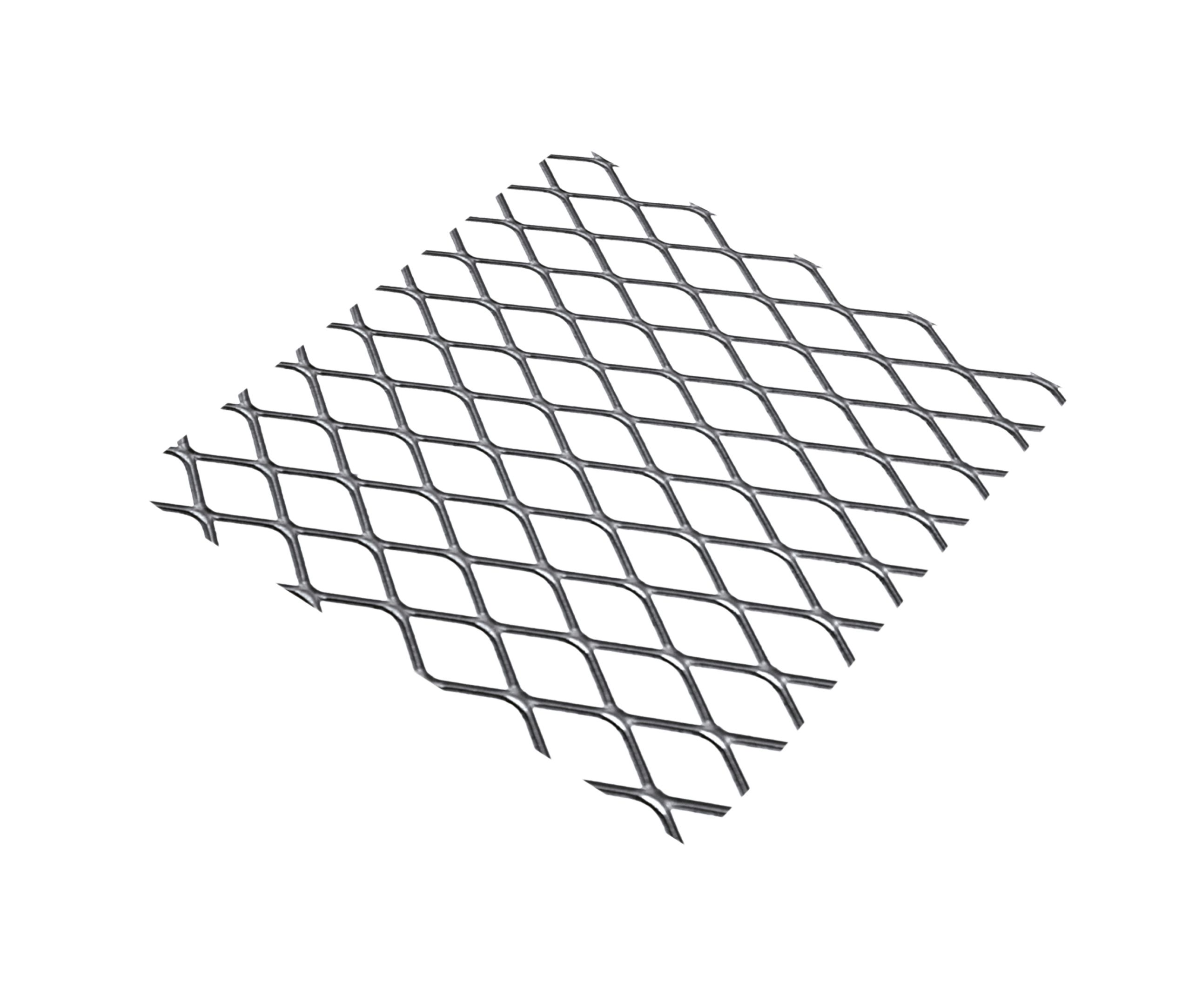 Silver effect Steel Perforated Sheet, (H)500mm (W)250mm (T)0.8mm 110g
