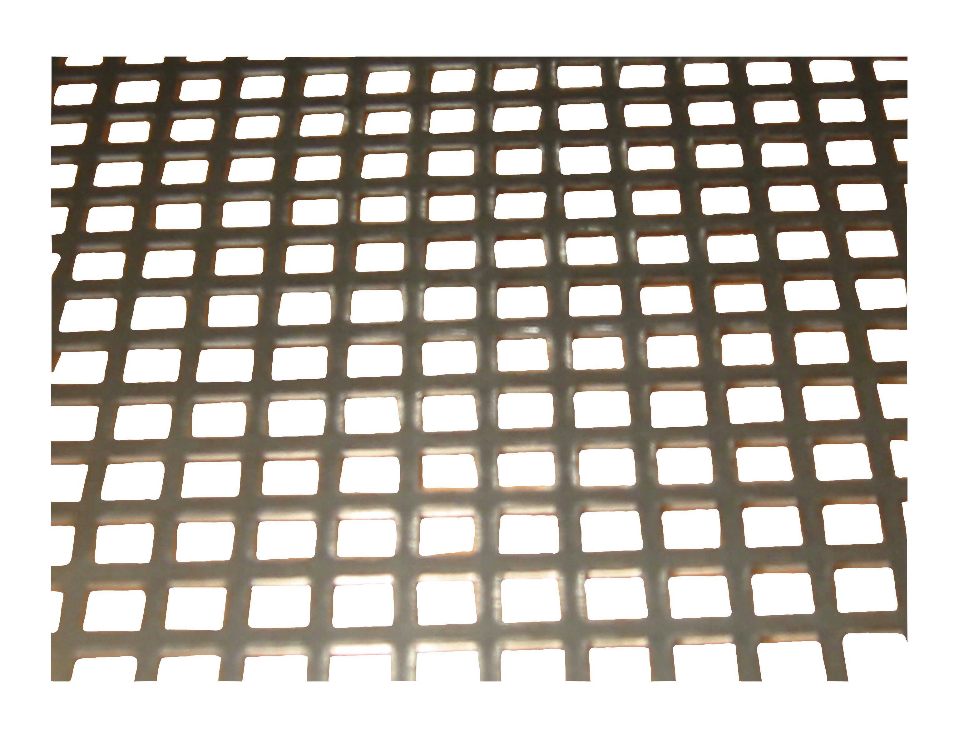Silver effect Steel Perforated Sheet, (H)500mm (W)250mm (T)1mm 560g